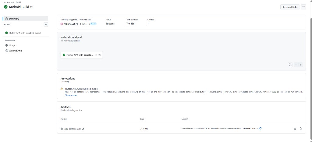 Artifacts app-release-apk-v1 21.9 MB ダウンロード